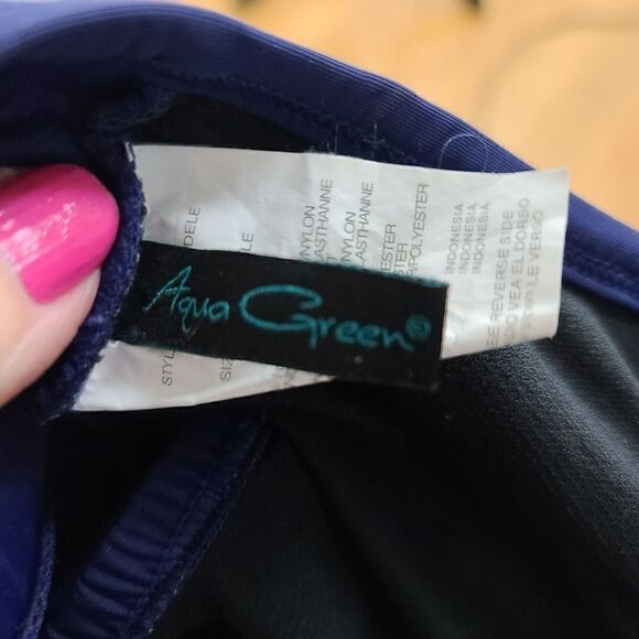 Aqua Green One Piece Bikini 😀 - Picture 5 of 7